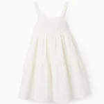 Vestido Blanco Bordado Zippy