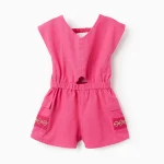 Mono corto fucsia con bordados para niña - Zippy