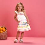 Conjunto Nanai falda palmeras