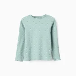 Camiseta verde canalé con flores Zippy Ref. ZKGAP0303_25068