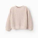 Jersey beige de punto grueso niña – ZippyRef. ZKGAP0202_25058