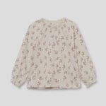 Blusa estampada niña con cuello fruncido – Ref. 356031