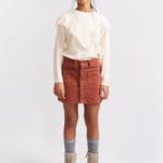 Falda micropana niña color teja Street Monkey  · Ref. 356057
