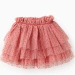 Falda de tul rosa con topos Ref. ZKGAP0403_25015