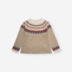 Jersey navideño niña Zippy beige con diseño nórdico