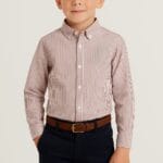 Camisa de niño granate de rayas Street Monkey