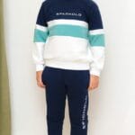 Chándal niño azul marino y verde con franjas – Spagnolo