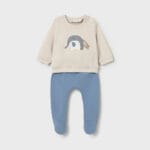 Conjunto bebé polaina azul elefante ref.1599 Mayoral