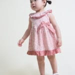Vestido bebé floral rosa con braguita Street Monkey 261012