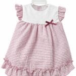 Jesusito bebé niña vichy lila con braguita Ref. 26109