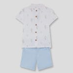 Conjunto niño camisa globos y bermuda celeste Street Monkey 262026-1