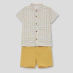 Conjunto camisa con bermuda mostaza Street Monkey 262056-1