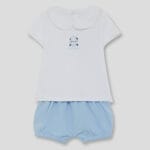 Conjunto bebé niño cuello bebé azul Street Monkey – Ref. 262060