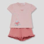 Conjunto niña rosa con volantes Street Monkey 263001