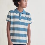 Polo infantil de rayas azul y blanco Street Monkey 265034