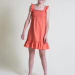 Vestido coral fruncido Street Monkey 266062
