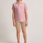 Pantalón corto cargo infantil beige niño 97021-1B