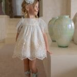 Vestido ceremonia niña bordado tul Miranda 220/V