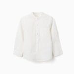 Camisa Lino cuello mao blanco roto Zippy ZKBAP0302_26008