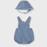 Peto bebé denim con gorrito Mayoral Ref 1650