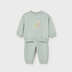 Conjunto bebé unisex verde agua algodón suave Mayoral Ref 1898