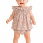 Vestido bebé con braguita estampado floral Babyfer