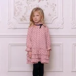 Vestido Niña Miranda Rosa Lunares 8 a 16 años – 0232