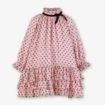 Vestido Niña Miranda Rosa Lunares 8 a 16 años – 0232 - Imagen 2