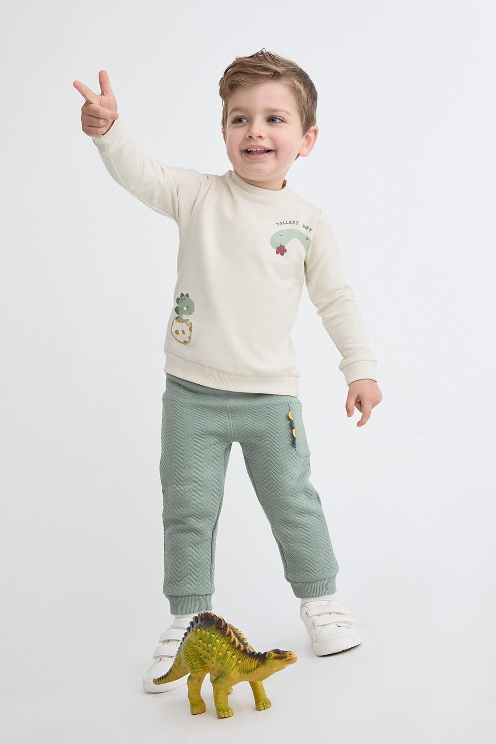 362021_4 Conjunto bebé niño dinosaurios Street Monkey – Ref. 362021 - Imagen 1