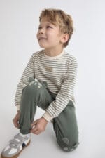Conjunto Niño Street Monkey Rayas Verde 12m a 6años  364010
