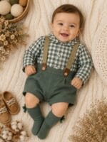 Conjunto Bebé Niño Baby-Ferr Vichy 3 a 36 meses – 26359