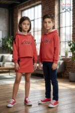 Conjunto sudadera y falda niña NelBlu Ref. 1401 4-14 años