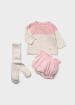 Conjunto bebé Mayoral y leotardo rosa Ref. 2264 – 1 a 18 meses