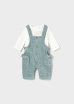Conjunto peto bebé Mayoral verde Ref. 2673 1-18 meses