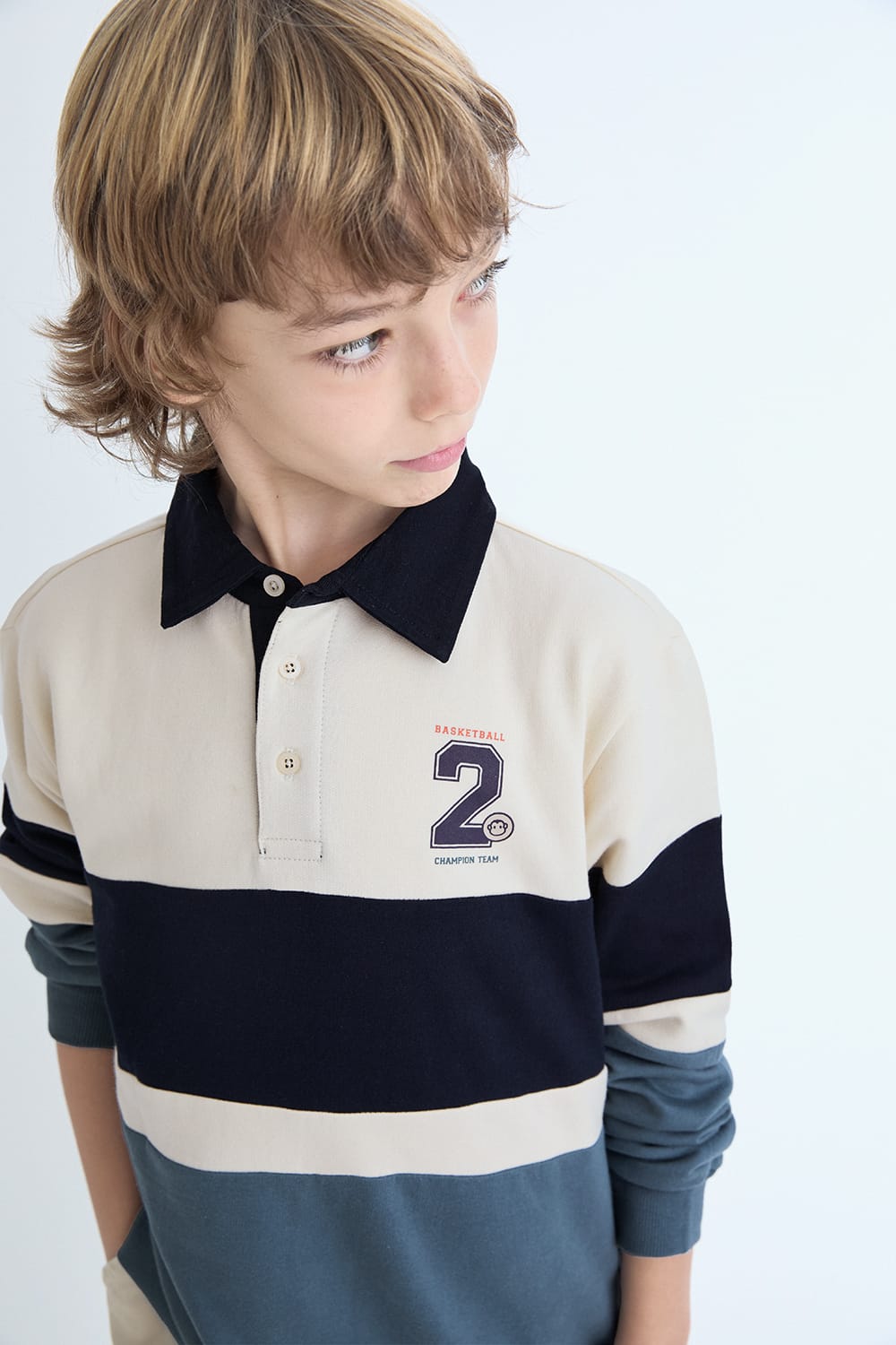 365032_5 Polo sudadera niño Street Monkey tricolor Ref. 365032 - Imagen 1