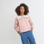 Sudadera niña rosa con maxi lazo 4-16 años Ref. 366050