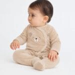 Pijama bebé Street Monkey terciopelo osito 1-24m  Ref. 362017