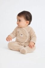 Pijama bebé Street Monkey terciopelo osito 1-24m  Ref. 362017