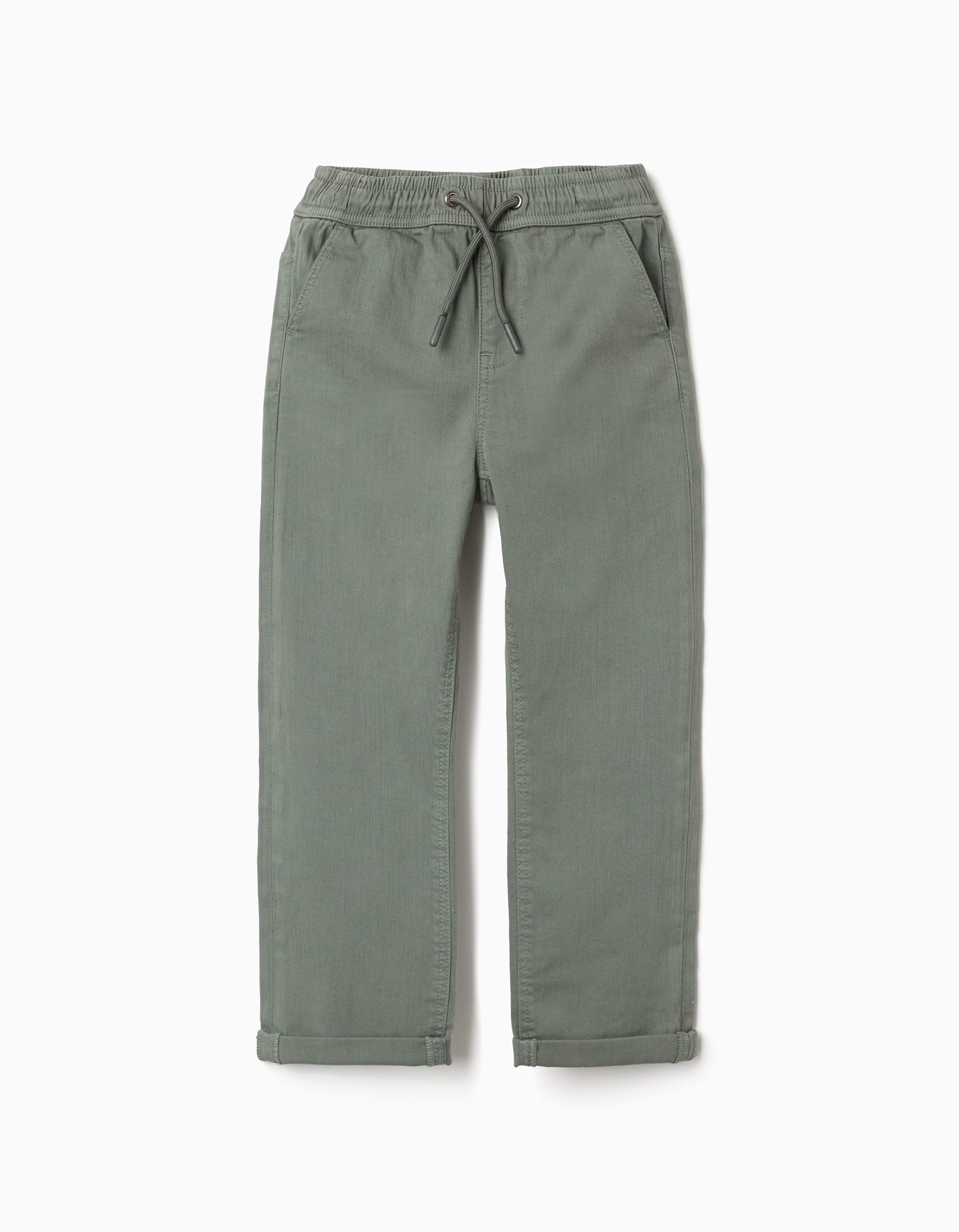 EDIC%CC%A7A%CC%83O | 20251117%20ZY%20WHS%20AW26 Pantalón Zippy verde kaki 3/4-13/14 años Ref. 0401_26036 - Imagen 1