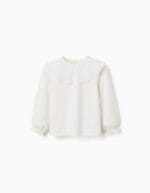 Camiseta Zippy cruda con cuello bordado Ref. 0303_26077