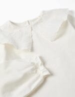 Camiseta Zippy cruda con cuello bordado Ref. 0303_26077 - Imagen 2