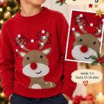 Jersey Navidad niño Zippy rojo con reno – Ref. 0202_26085