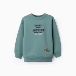 Sudadera niño Zippy verde agua con estampado de perros