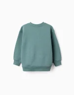 Sudadera niño Zippy verde agua con estampado de perros - Imagen 3