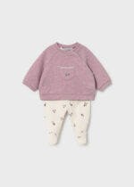 Conjunto bebé niña Mayoral con polaina estampada Ref. 2514