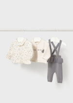 Conjunto Mayoral 3 piezas gris con volantes – Ref. 2516 - Imagen 2