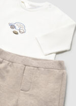 Conjunto Mayoral Newborn 3 piezas azul y beige – Ref. 2661 - Imagen 4
