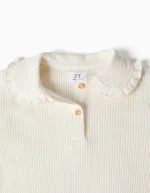 Camiseta niña Zippy canalé crudo – Ref. 0303_26076 - Imagen 2