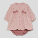 Jesusito bebé Street Monkey rosa con flores y lazos – Ref. 361034