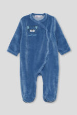 Pijama pelele street Monkey azul terciopelo – Ref. 362008
